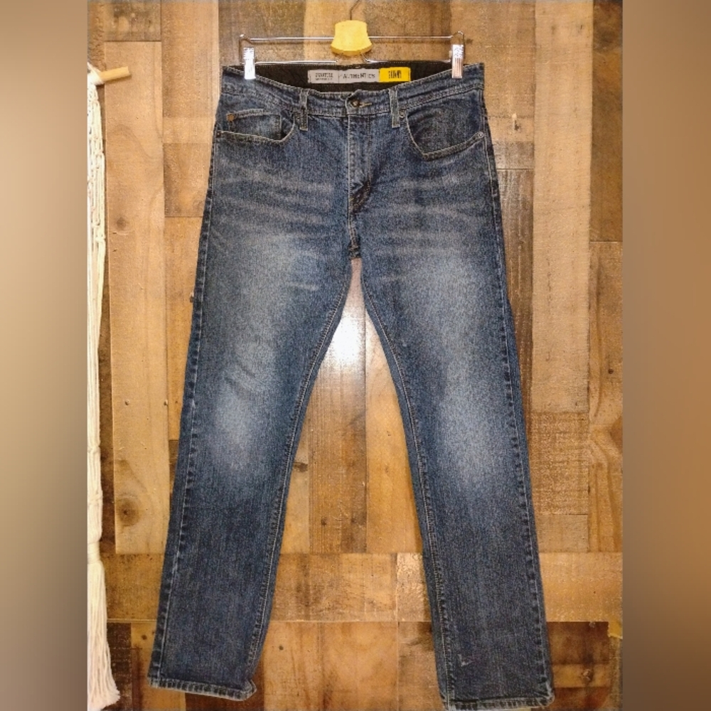 Levis Signature Skinny Jeans Mens W33 L30 Blue Denim